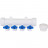 Kalde Коллектор PP-R с запорными кранами на 4 выходов (цвет ручек синий)