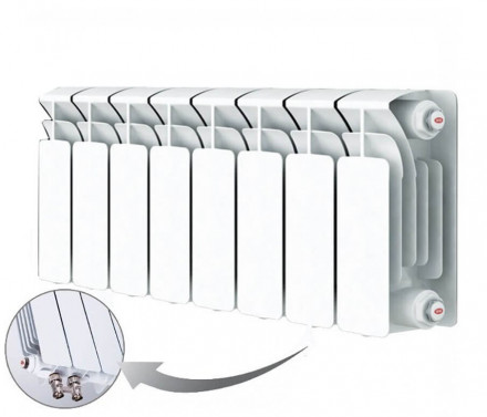 Rifar Радиатор биметаллический секционный Monolit Ventil 500х5 (нижнее правое)