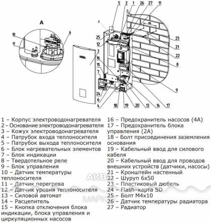 Zota Котел электрический отопительный Solid - 21