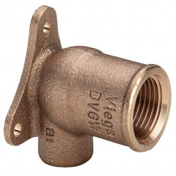 Viega Угол медный пайка с крепежом ф18-1/2&quot;(ВН) [94472G] 2 болта