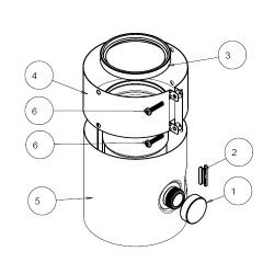 Купить Protherm Труба для коаксиального дымохода с измерительным отверстием Ø60/100 L=200 (для котлов Гепард/Пантера) в Москве / Коаксиальные дымоходы