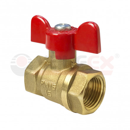 Valfex Кран шаровой латунный для воды 1&quot;1/4 (ВР/ВР) ручка-бабочка
