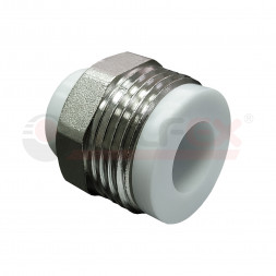 Valfex Штуцер PP-R (белый) ф20x3/4&quot;(НР)