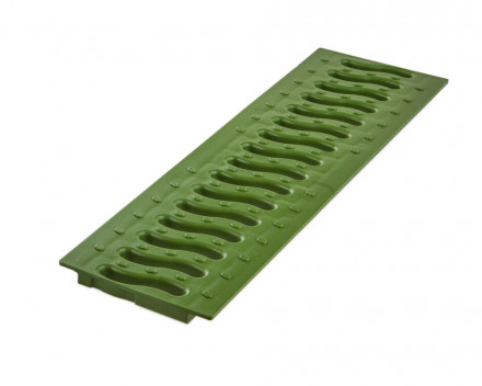 Ecoteck Решетка 100 пластиковая Волна (зеленый папоротник)