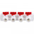 Kalde Коллектор PP-R с запорными кранами на 4 выходов (цвет ручек красный)