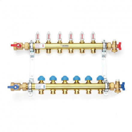 Rehau Коллекторная группа HKV-D 1&quot;х3/4&quot;ЕК - 2 выхода