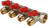 Stout Коллекторы распределительные с шаровыми кранами 3/4&quot;х1/2&quot; - 4 выхода (красный)