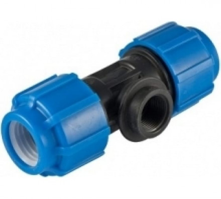 Политэк Тройник ТПК-АКВА ф50х3/4&quot;(ВР)х50