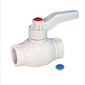 SPK Кран шаровой PP-R белый ф25 (компактный)
