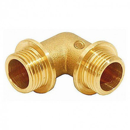 Imperial Уголок с ограничителем латунный 3/4&quot;(НР)