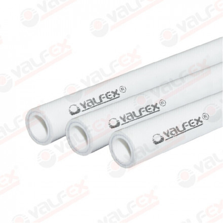 Valfex Труба PP-R армированная Aluminium SDR 6 PN25 белая ф20х3,4мм (отрезок 4м)