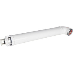 Купить Rommer Комплект дымохода Стандарт 60/100 - 900мм (Bosch, Buderus, Navien S/C/E, Baxi ECO Nova/Classic, Baltur, Fondital ) в комплекте фланец в Москве / Комплектующие и автоматика для котлов