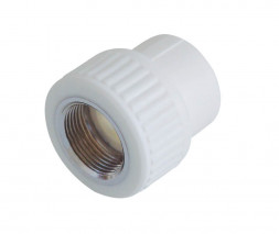 Kalde Муфта комбинированная PP-R белая ф20х3/4&quot;(ВР)