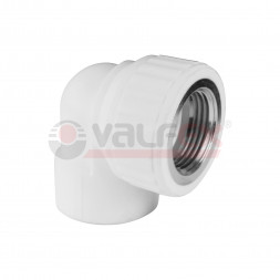 Valfex Уголок переходной PP-R белый ф20х3/4&quot;(ВР)