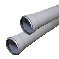 Valfex Труба канализационная с раструбом Optima (серая) ф110х2,2х0,5м