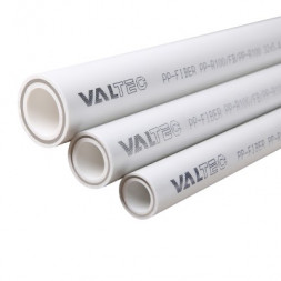 Valtec Труба PP-R армированная (стекловолокно) PP-Fiber PN25 белая ф40х6,7 отрезок 4м