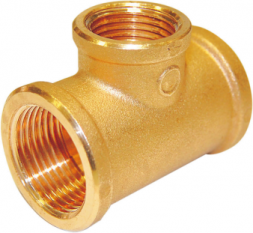 Comisa Тройник латунный переходной 3/4&quot;х1/2&quot;х3/4&quot;(ВР)