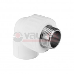 Valfex Уголок переходной PP-R белый ф32х3/4&quot;(НР)