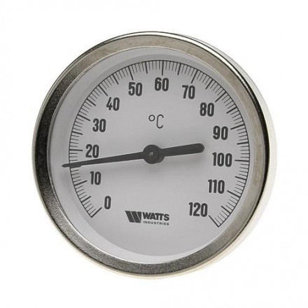 Watts Термометр горизонтальный 80- 50мм-1/2-120°C