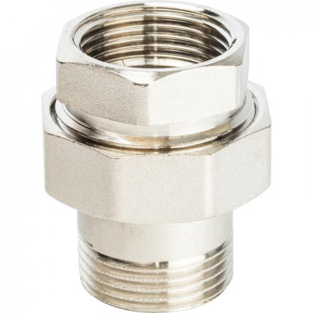 Stout Американка разъемное соединение 3/8&quot; (ВР/НР) ник. уплотнение под гайкой o-ring кольцо