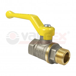 Valfex Кран шаровой никелированный для газа 1/2&quot;(ВР/НР) ручка-рычаг