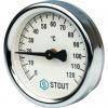 Stout Термометр биметаллический накладной с пружиной ф80