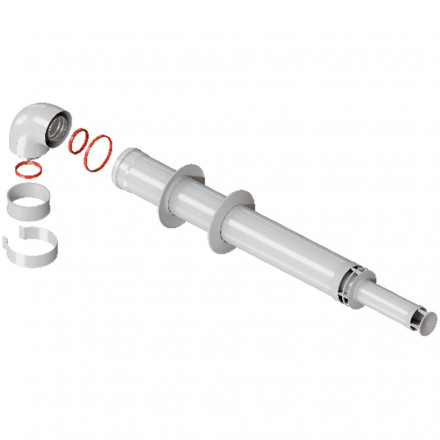 Rommer Комплект дымохода Антилед 60/100 - 1220мм (Baxi (кроме ECO Nova/Classic), Viessmann, Kiturami