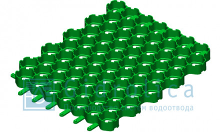 Gidrolica Решетка газонная Eco Normal РГ-53.43.3,5 - пластиковая зеленая