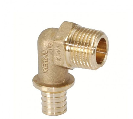 Rehau Угольник-переходник ф32х3/4&quot;(НР) RX