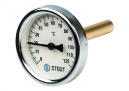 Stout Термометр биметаллический с погружной гильзой ф100 L= 100