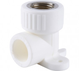 Kalde Уголок с креплением PP-R белый ф25x1/2&quot;(ВР)