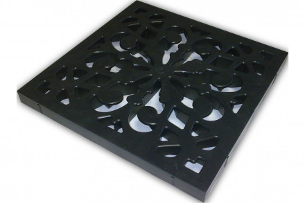 Ecoteck Решетка пластиковая декоративная к дождеприемнику (черный)