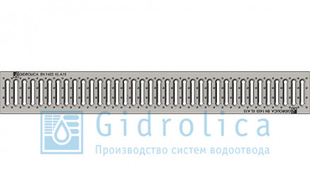 Gidrolica Решетка водоприемная Standart РВ -10.13,6.100 - штампованная стальная нержавеющая, кл. А15