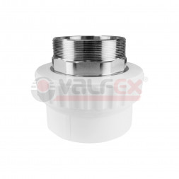 Valfex Муфта переходная под ключ PP-R белая ф40х1&quot;1/2 (НР)