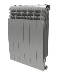 Купить Royal Thermo Радиатор биметаллический BiLiner Silver Satin 350х4 (боковое) в Москве / Радиаторы биметаллические