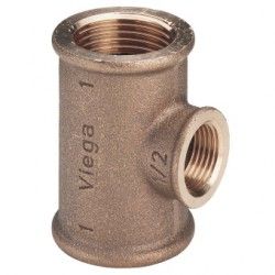Купить Viega Тройник переходной бронза 3/4"х1/2"х3/4"(ВР) [3130] в Москве / Резьбовые фитинги