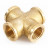 Stout Крестовина никелированная 3/4&quot;(ВР)