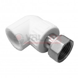 Valfex Уголок с накидной гайкой PP-R белый ф25х3/4&quot;(ВР)