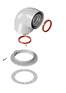 Rommer Начальный участок вертикальный коакс. 60/100 (Bosch, Buderus, Navien S/C/E, Baxi ECO Nova/Cla