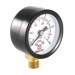 Купить Valtec Манометр с нижним подключением 40х1/8" (0-10 бар) в Москве / Манометры и термометры