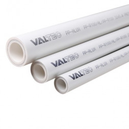 Valtec Труба PP-R армированная алюминием PP-Alux PN25 белая ф20х3,4 отрезок 4м