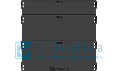 Купить Gidrolica Заглушка торцевая для лотка водоотводного Standart/Standart Plus, пластиковая в Москве / Ливнёвое водоотведение