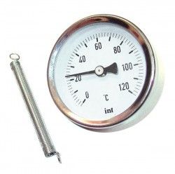 Купить Watts Термометр горизонтальный накладной, с пружиной 63мм, 120*C в Москве / Системы автоматики и датчики