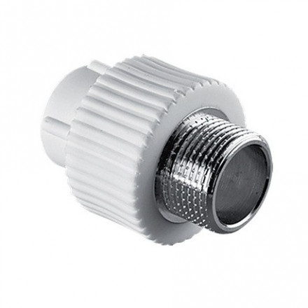 SPK Муфта комбинированная PP-R белая ф25-1/2&quot;(НР)