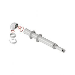 Rommer Комплект дымохода Антилед 60/100 - 1000мм (Baxi(кроме ECO Nova/Classic),Viessmann,Kiturami,Mi