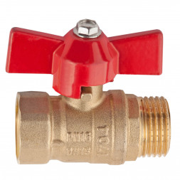 Кран шаровой латунный 1/2&quot;(ВР/НР) б-ка (Турция)