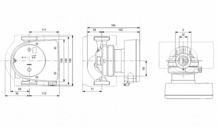 Grundfos Насос циркуляционный Magna1 32-120 (180)