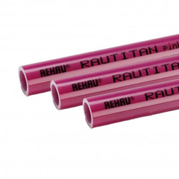 Rehau Труба отопления Rautitan pink ф32х4,4 розовая (отрезки 6м)