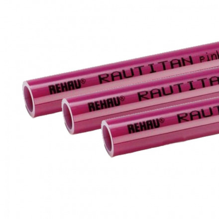 Rehau Труба отопления Rautitan pink ф32х4,4 розовая (отрезки 6м)