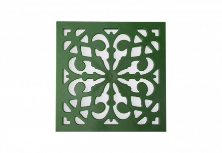 Ecoteck Решетка пластиковая декоративная к дождеприемнику (зеленый папоротник)